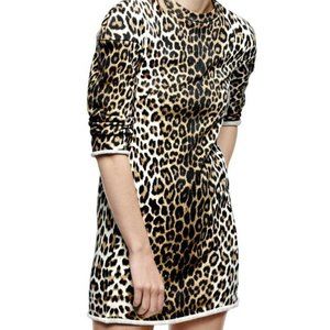 3.1 Phillip Lim Multicolor Animal Leopard French Cotton Terry Sweater XS